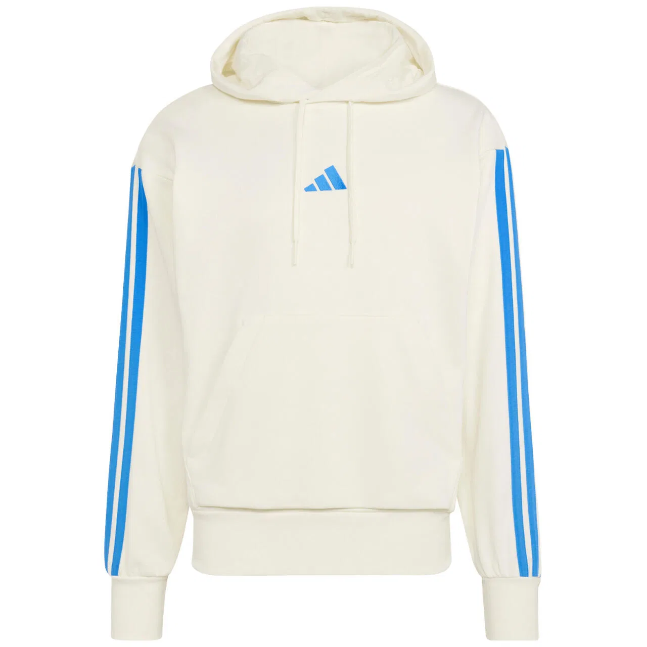 Мужской свитшот с длинным рукавом Essentials 3-Stripes Adidas, Weiss / Cremefarben — фото 2