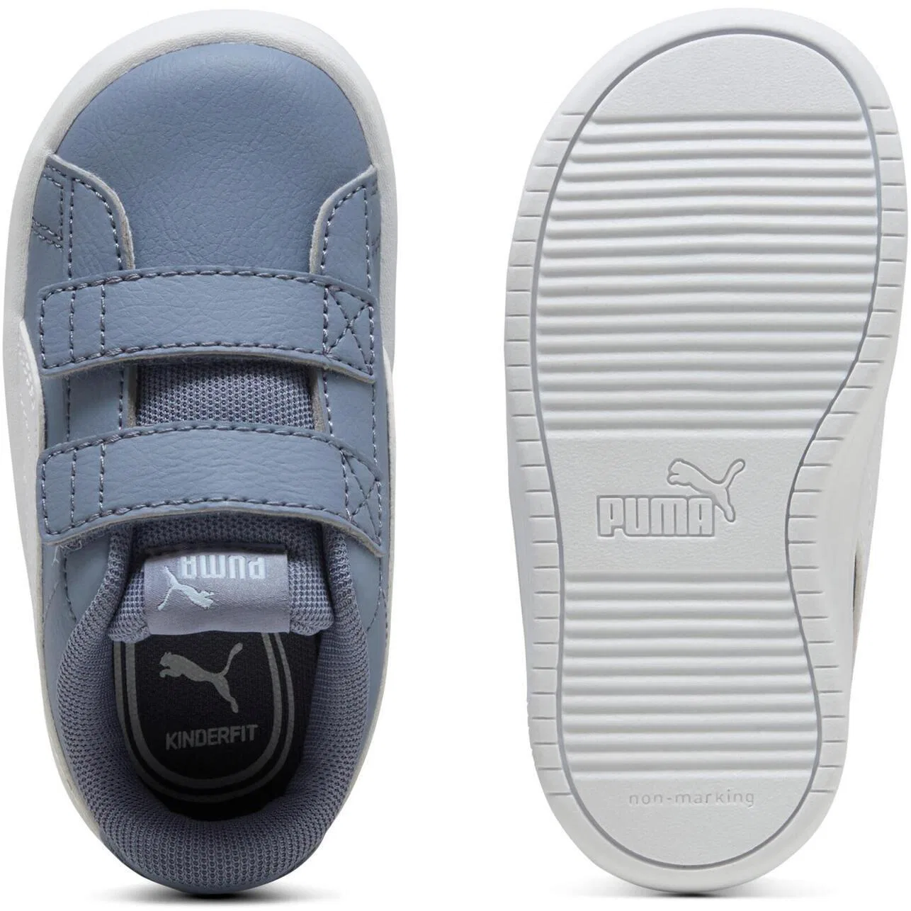 Детские кожаные кроссовки Puma Rickie Classic V Inf, Blau — фото 2