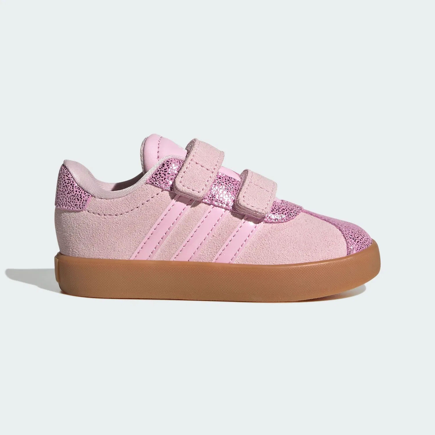 Детские кроссовки с липучками VL Court 3.0 Adidas, Altrosa Braun