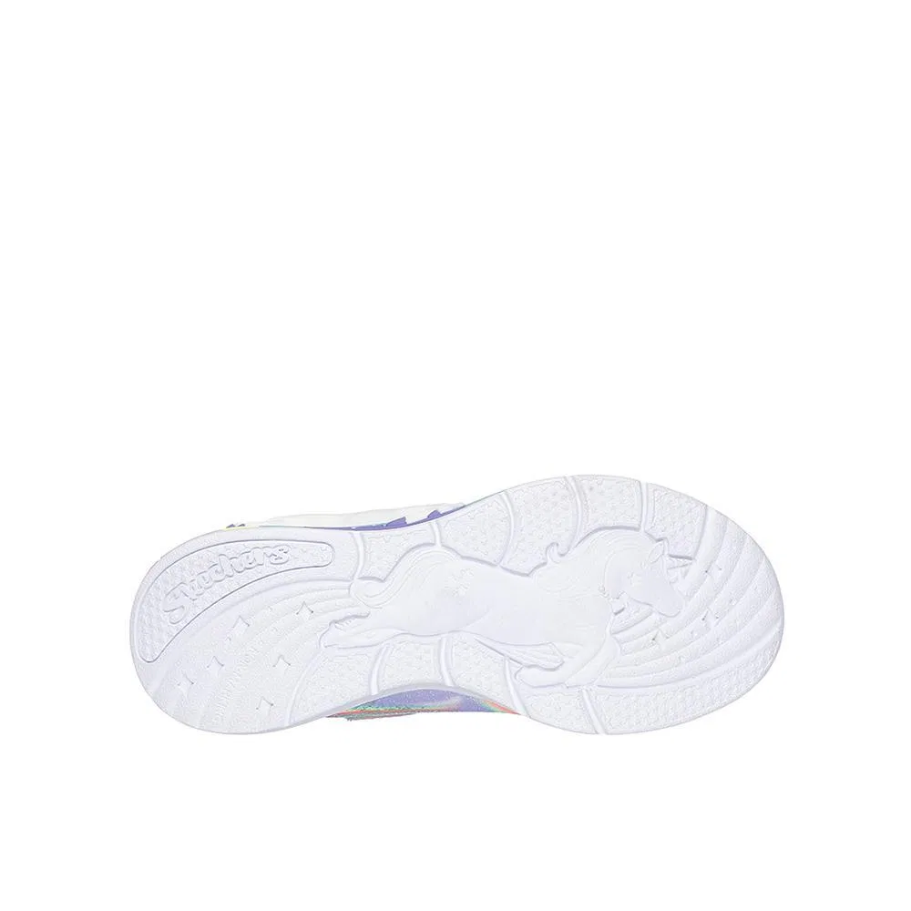 Детские кроссовки для девочек с подсветкой Unicorn Chaser Skechers, Violett Rosa — фото 4
