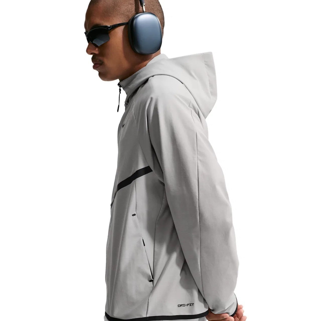 Мужская куртка с длинным рукавом Nike Tech Shori Knit Full-Zip, College Grey/Black — фото 3