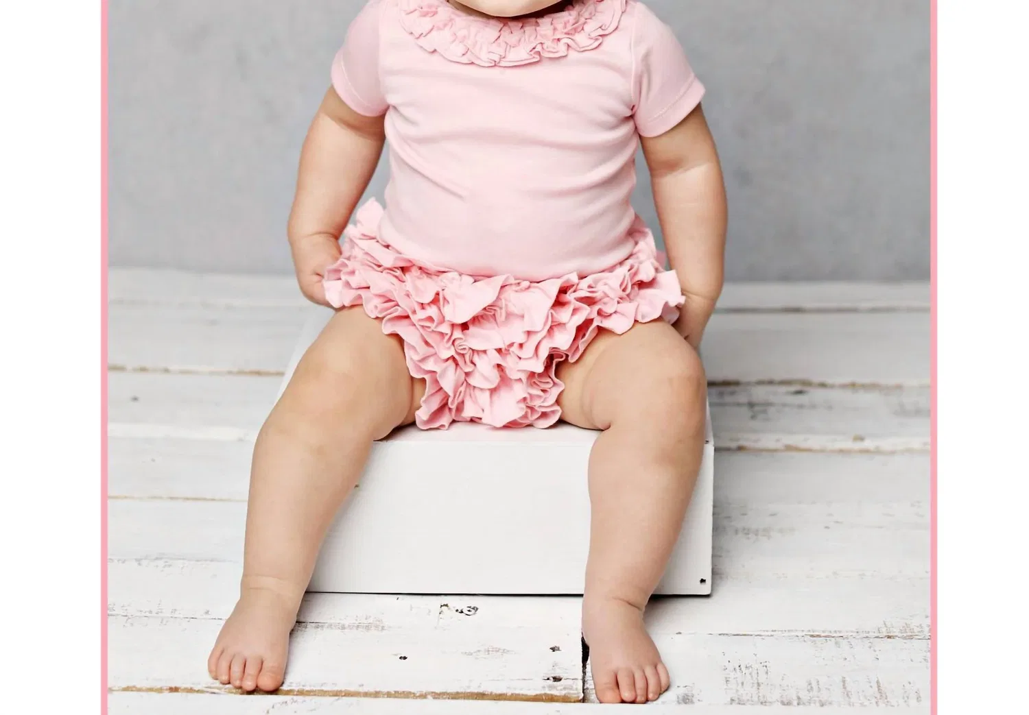 Детские шорты для девочек с воланами Joy Bloomer Lemon Loves Layette, розовый — фото 2