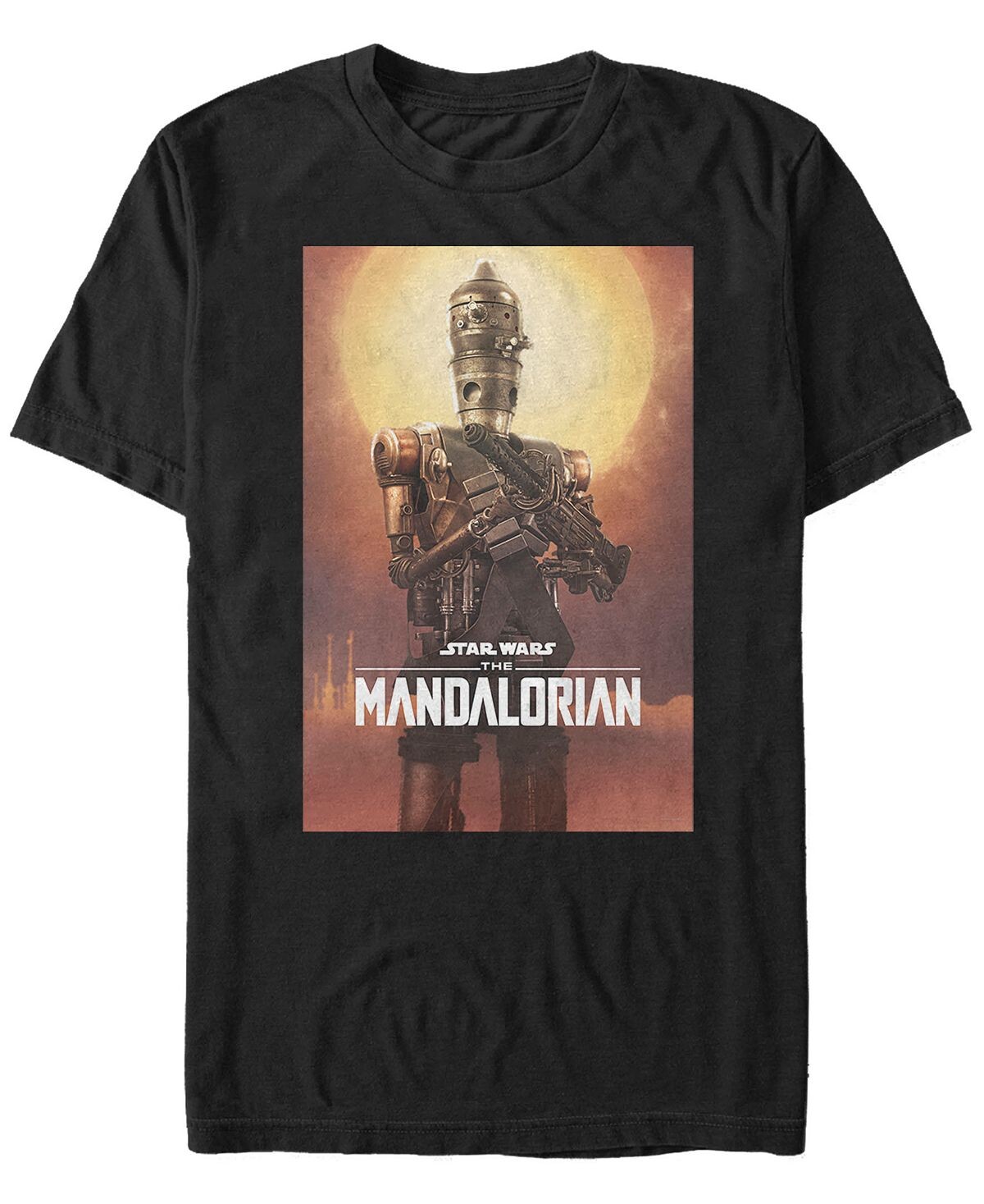 

Звездные войны the mandalorian ig-11 персонаж плакат с коротким рукавом мужская футболка Fifth Sun, черный