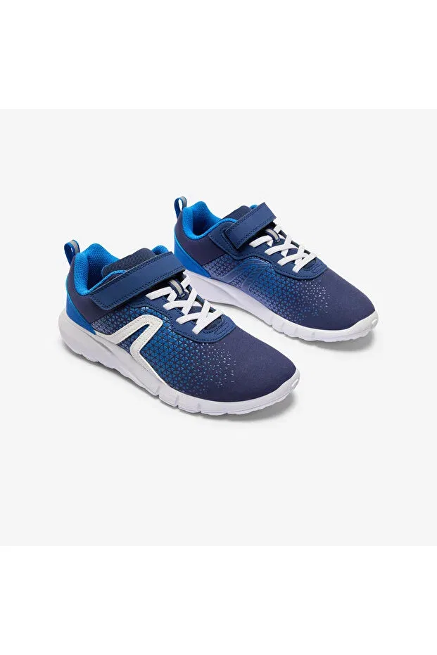 Детские спортивные туфли для девочек на липучке Decathlon, Space Blue/Light Indigo Blue/White — фото 2