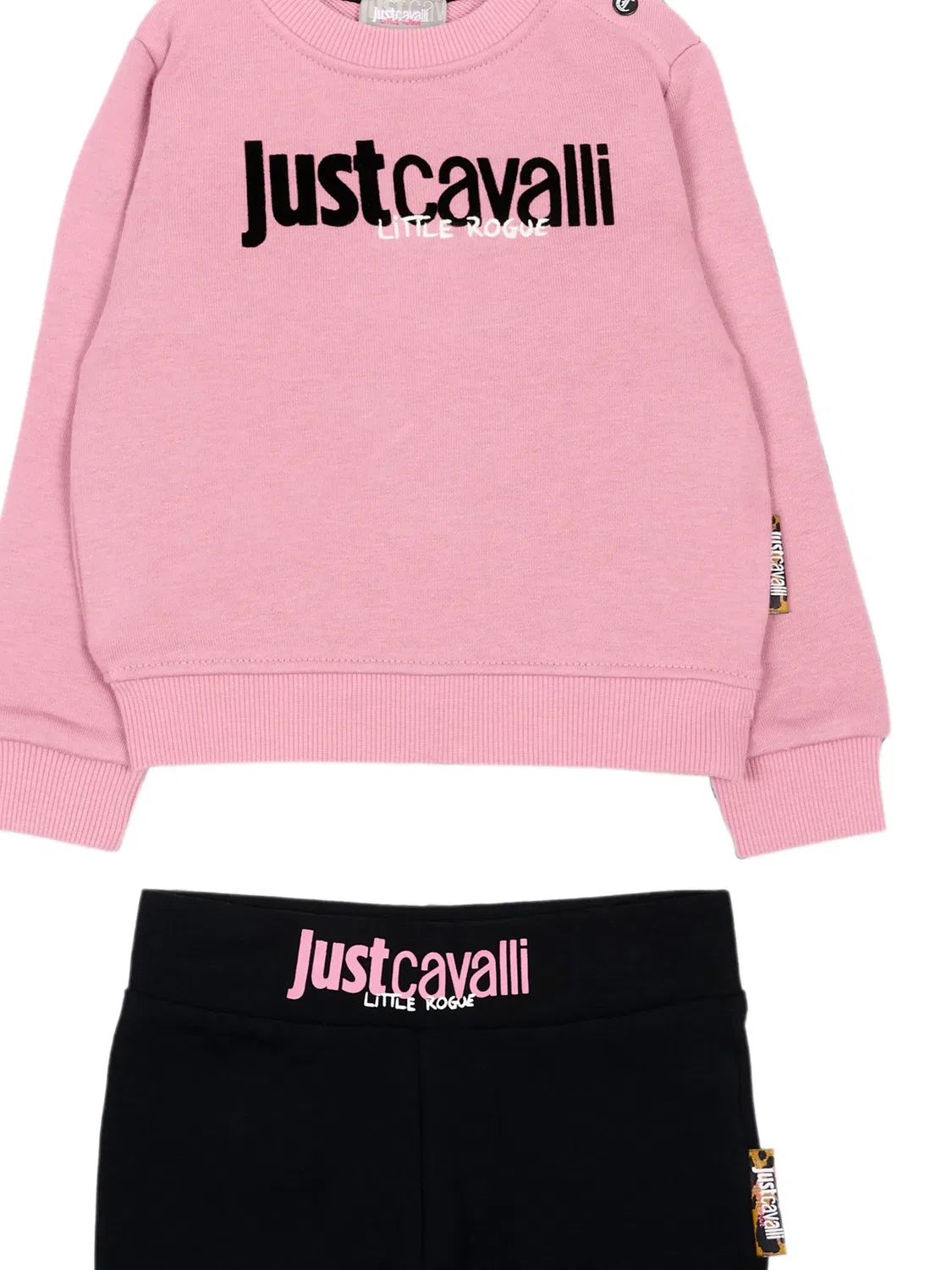 Спортивный костюм с логотипом Just Cavalli Kids, розовый — фото 3