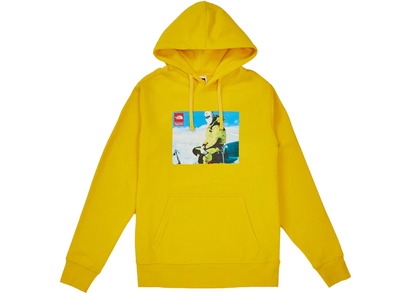 Мужская худи с капюшоном с принтом The North Face Photo Supreme, Yellow