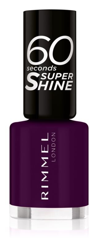 

Лак для ногтей Rimmel 60 Seconds Super Shine, оттенок 345 Black Cherries 8 мл