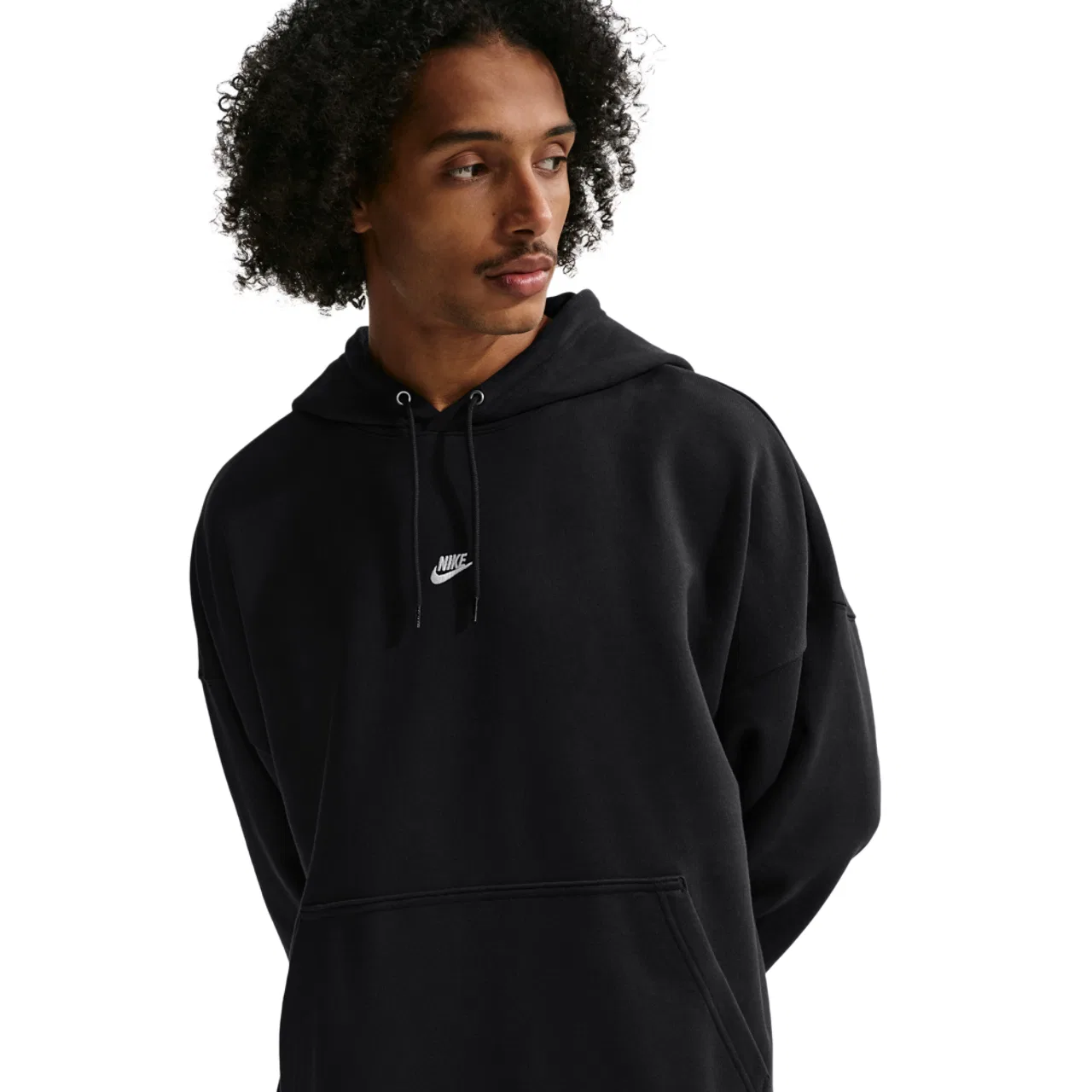 Мужское худи Nike Club French Terry, черный/белый