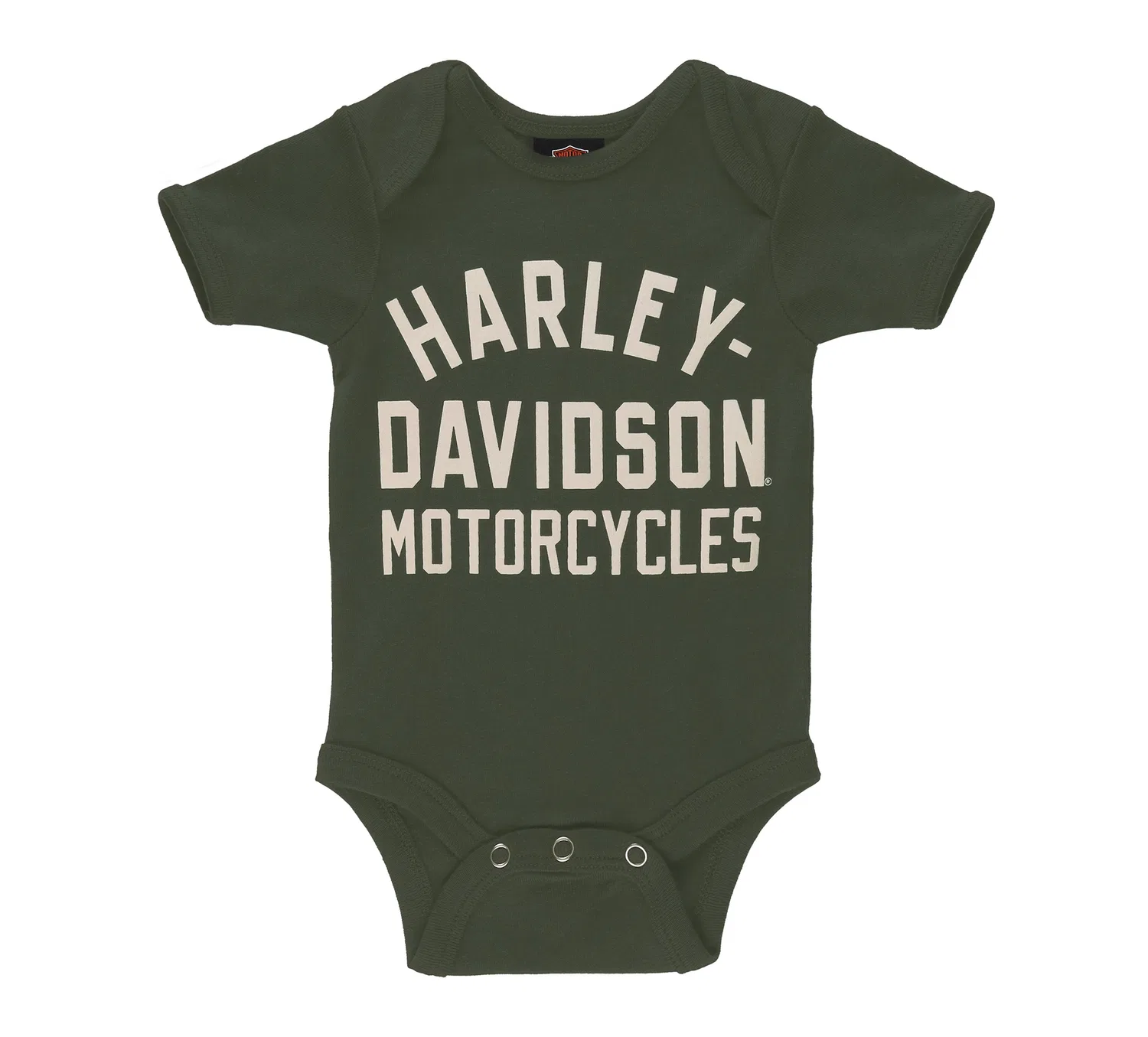 Детский комплект боди с принтом Daddy Rides a Harley Harley Davidson, Charcoal Heather/Grape Leaf — фото 2