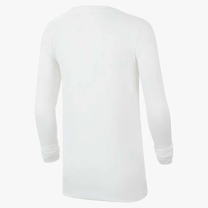 Детское функциональное лонгслив с длинным рукавом Park First Layer LS Nike, Weiss Grau — фото 3