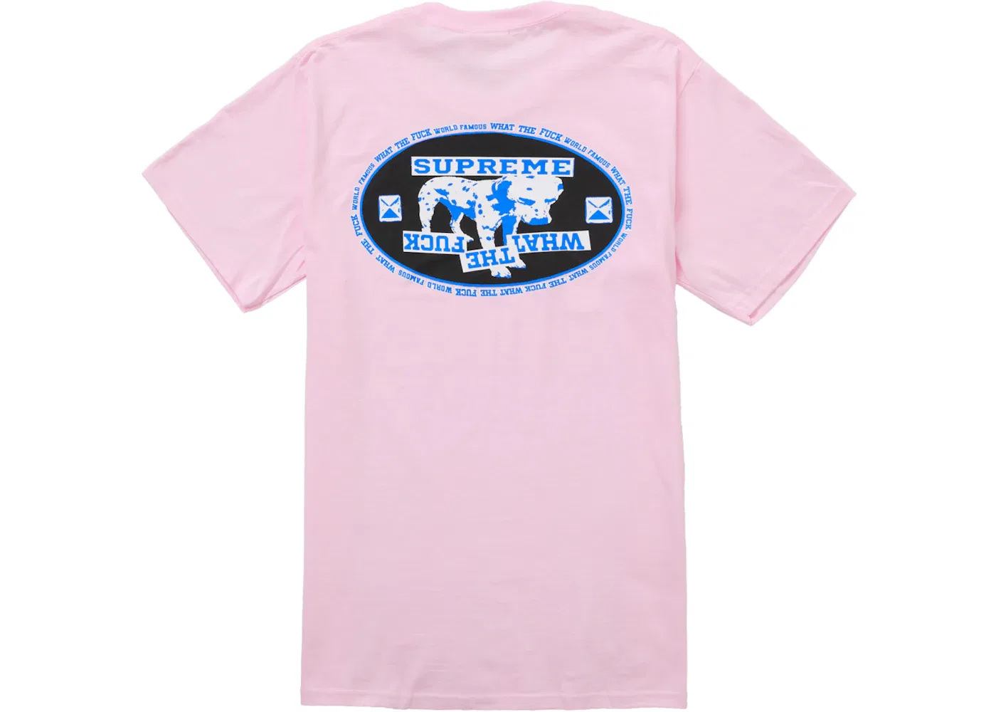Мужская футболка с принтом Supreme Dalmatian Tee, Light Pink
