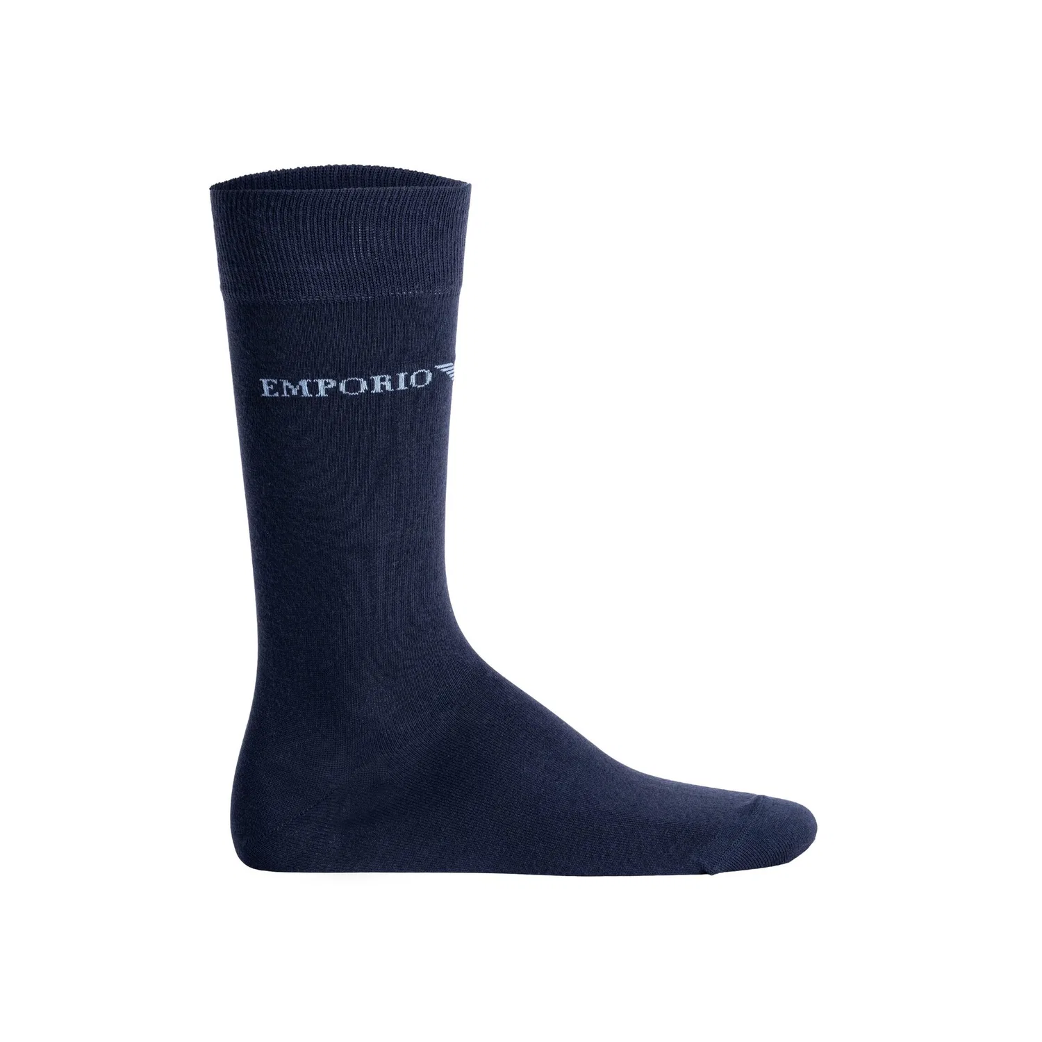 Мужские короткие носки с логотипом Emporio Armani, Navy Blue — фото 2