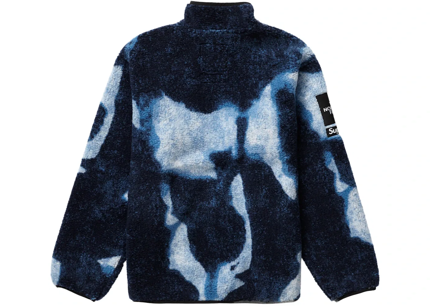 Мужская куртка из флиса с принтом Bleached Denim Print Supreme The North Face, Indigo — фото 2