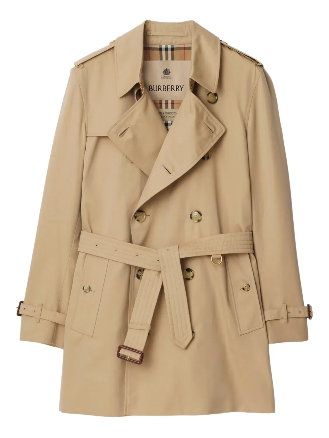 Пальто-тренч с поясом Burberry, медовый