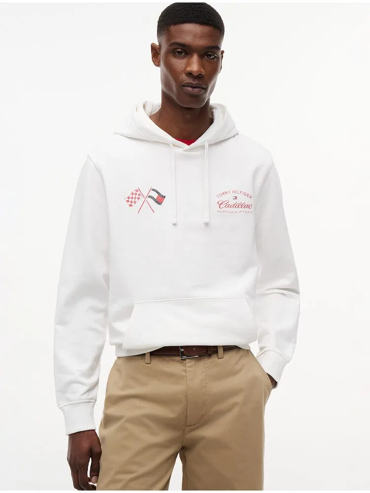 Худи TOMMY HILFIGER, Cadillac Varsity Graphic, White
