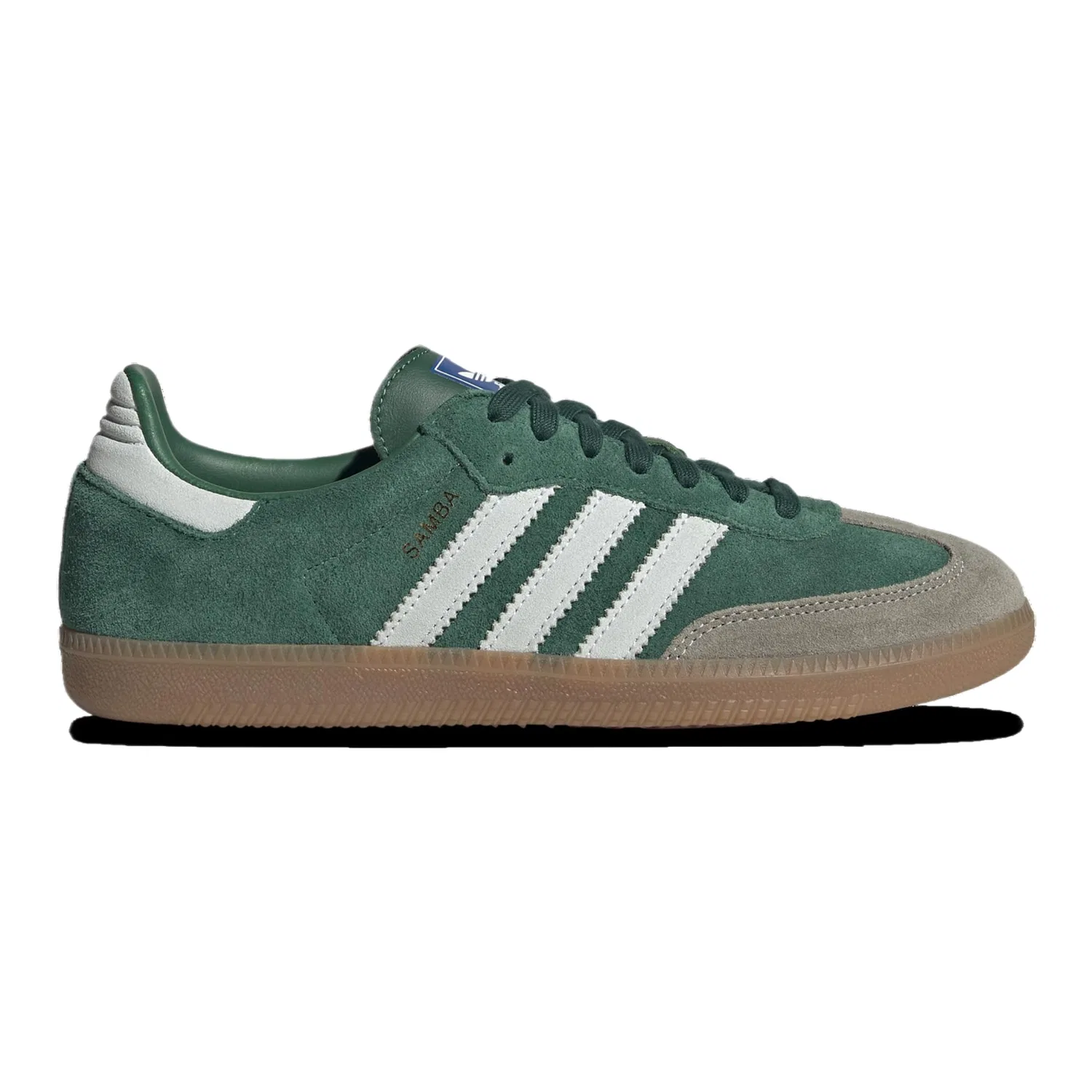 Детские кроссовки с полнозернистым верхом Samba Adidas, Collegiate Green Bianche Gum