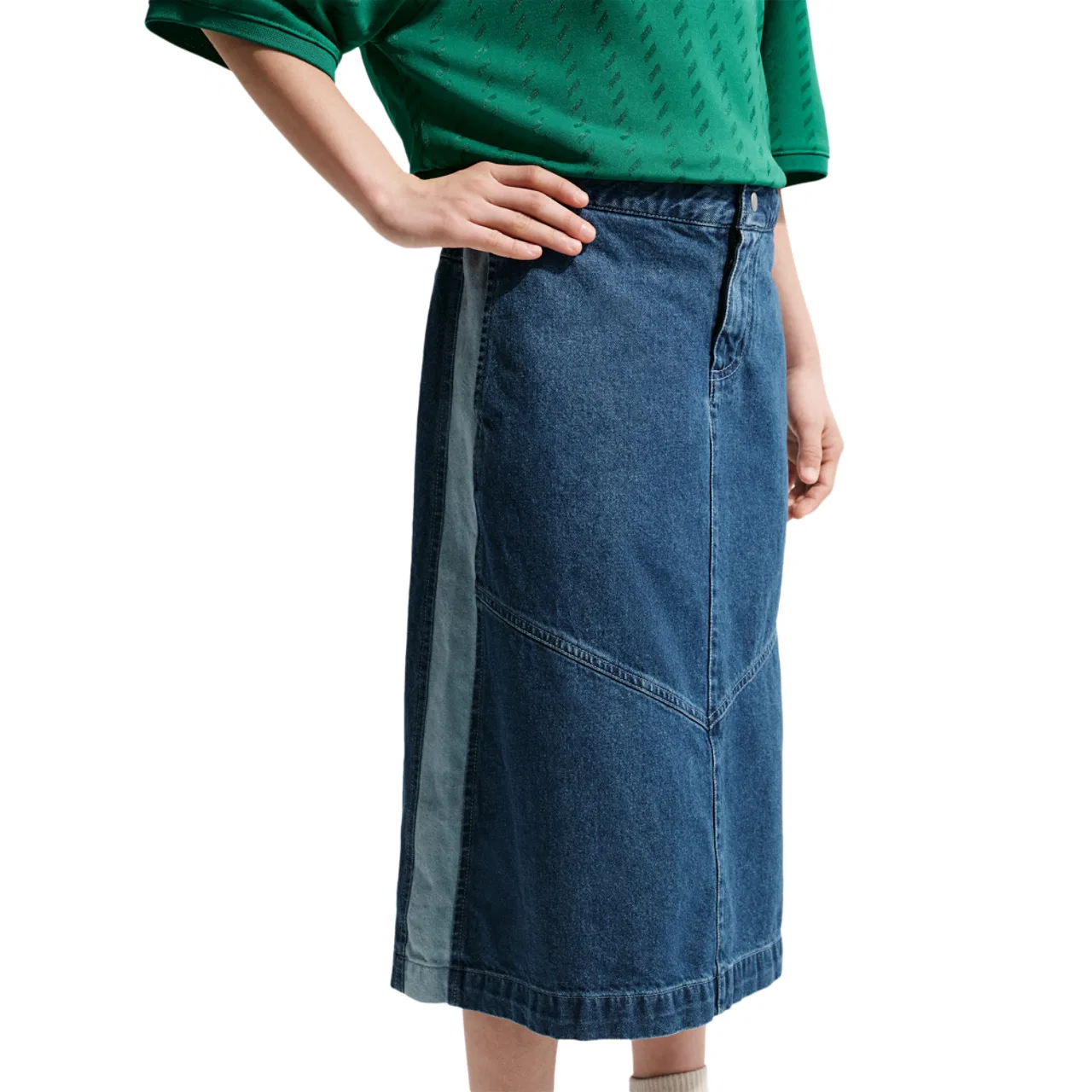 Джинсовая юбка для девочек Nike NSW CLN Denim Mini Skirt, цвет Aegean Storm/Mystic Navy/Light Armory Blue