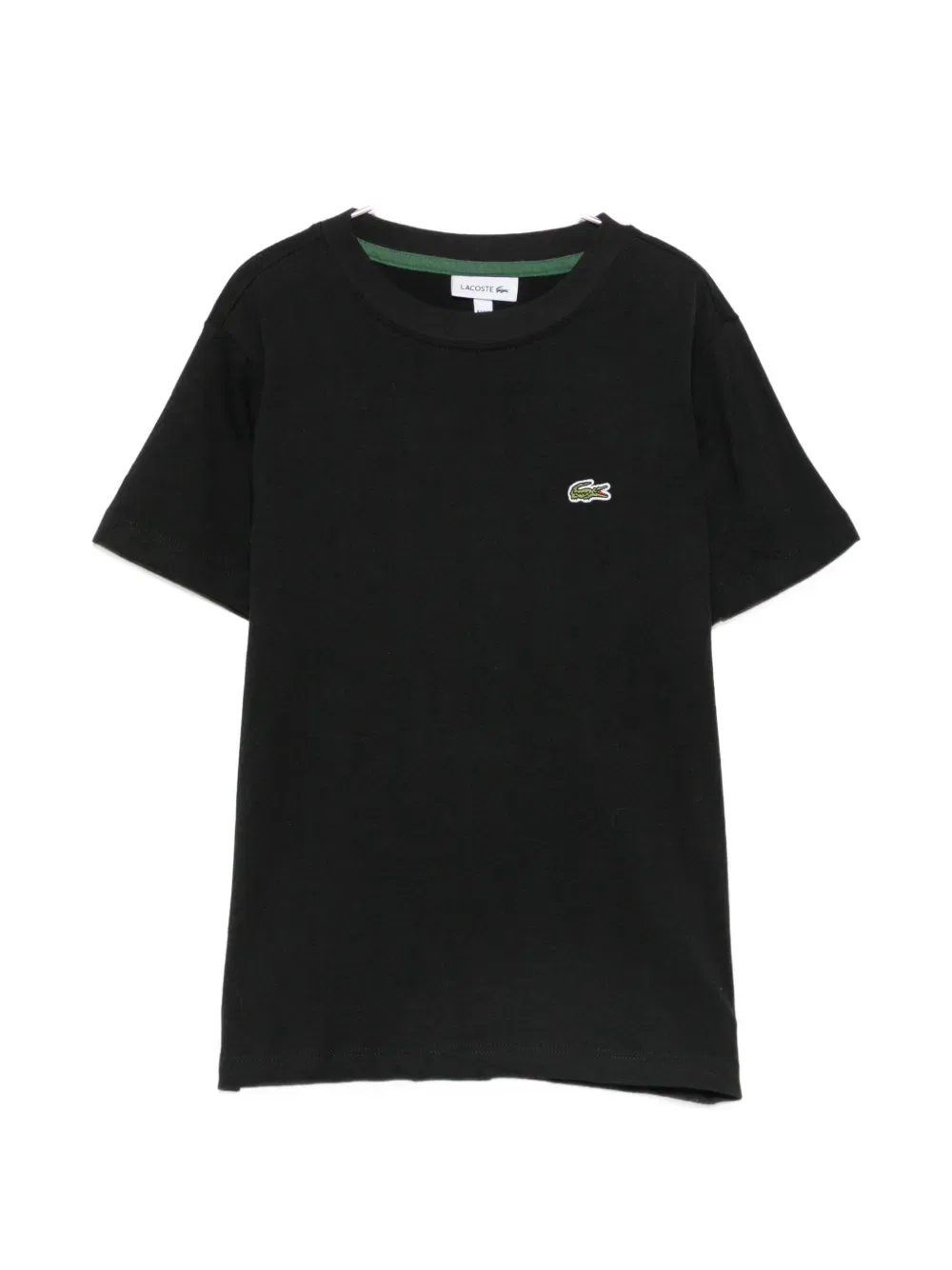 Футболка с нашивкой-логотипом Lacoste Kids, черный