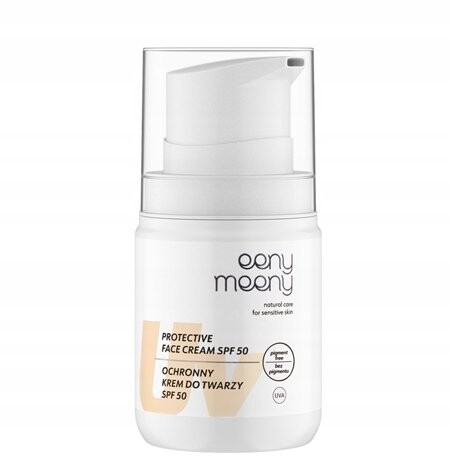 

Eeny Meeny, Защитный крем для лица uva uvb spf 50 без пигмента, новая формула, 50мл