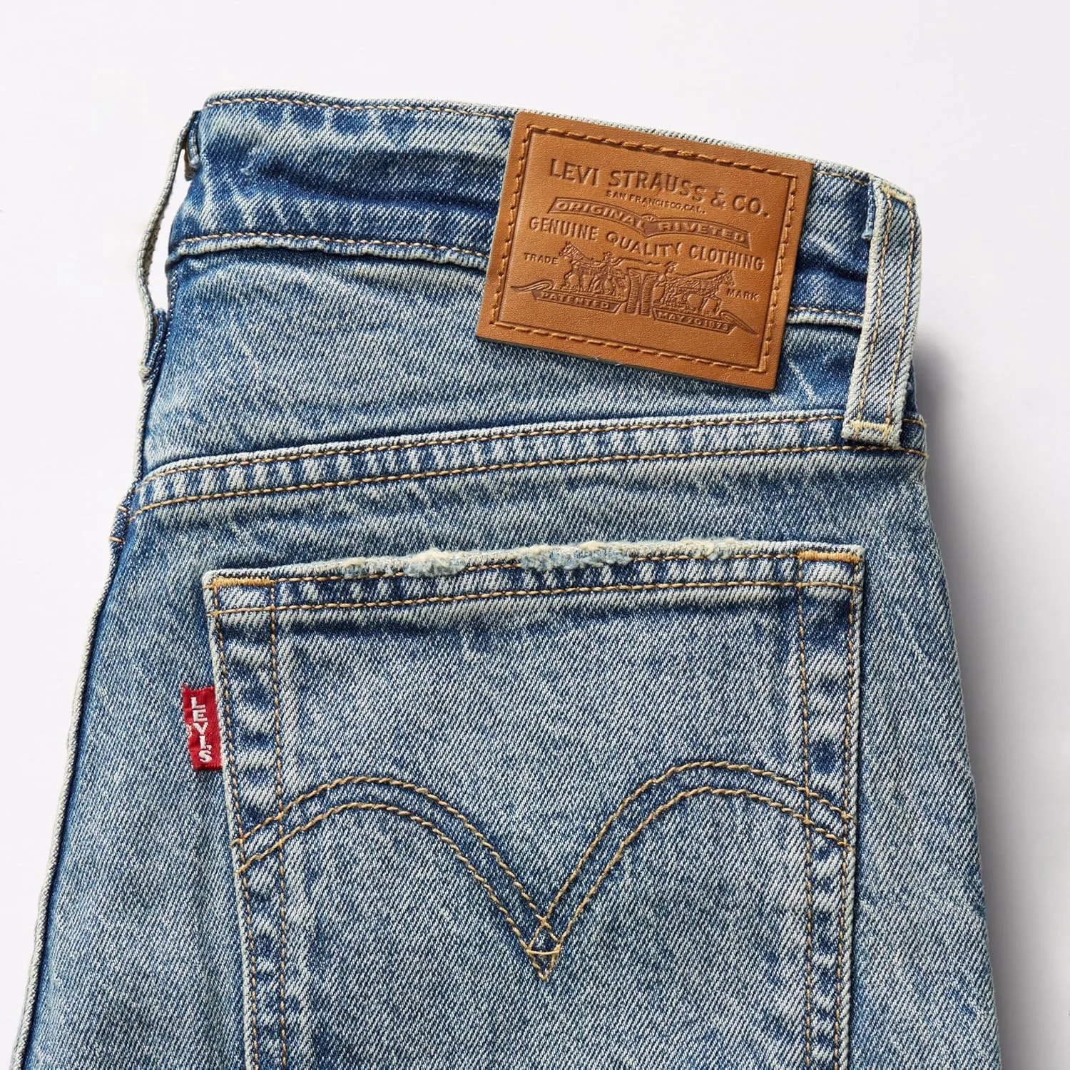 Levi's Women's Premium 501 Original Fit джинсы, светло-индиго — фото 4