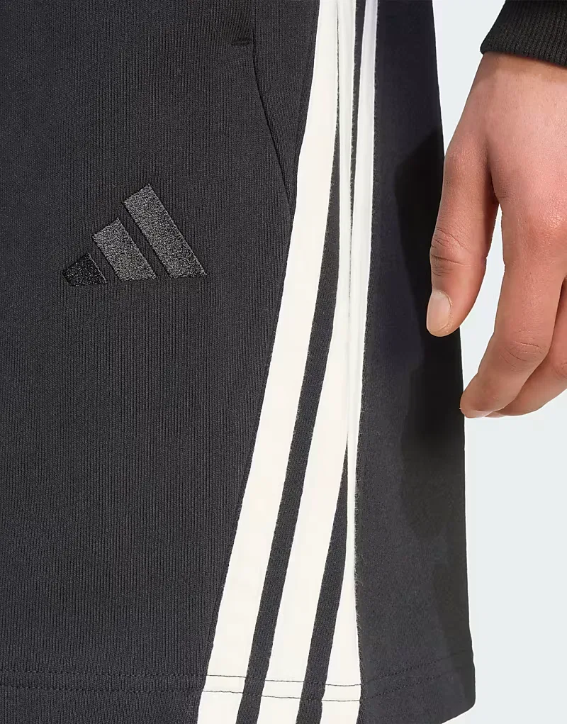 Шорты Kit 3-Stripes Adidas Performance, черный бежевый — фото 4