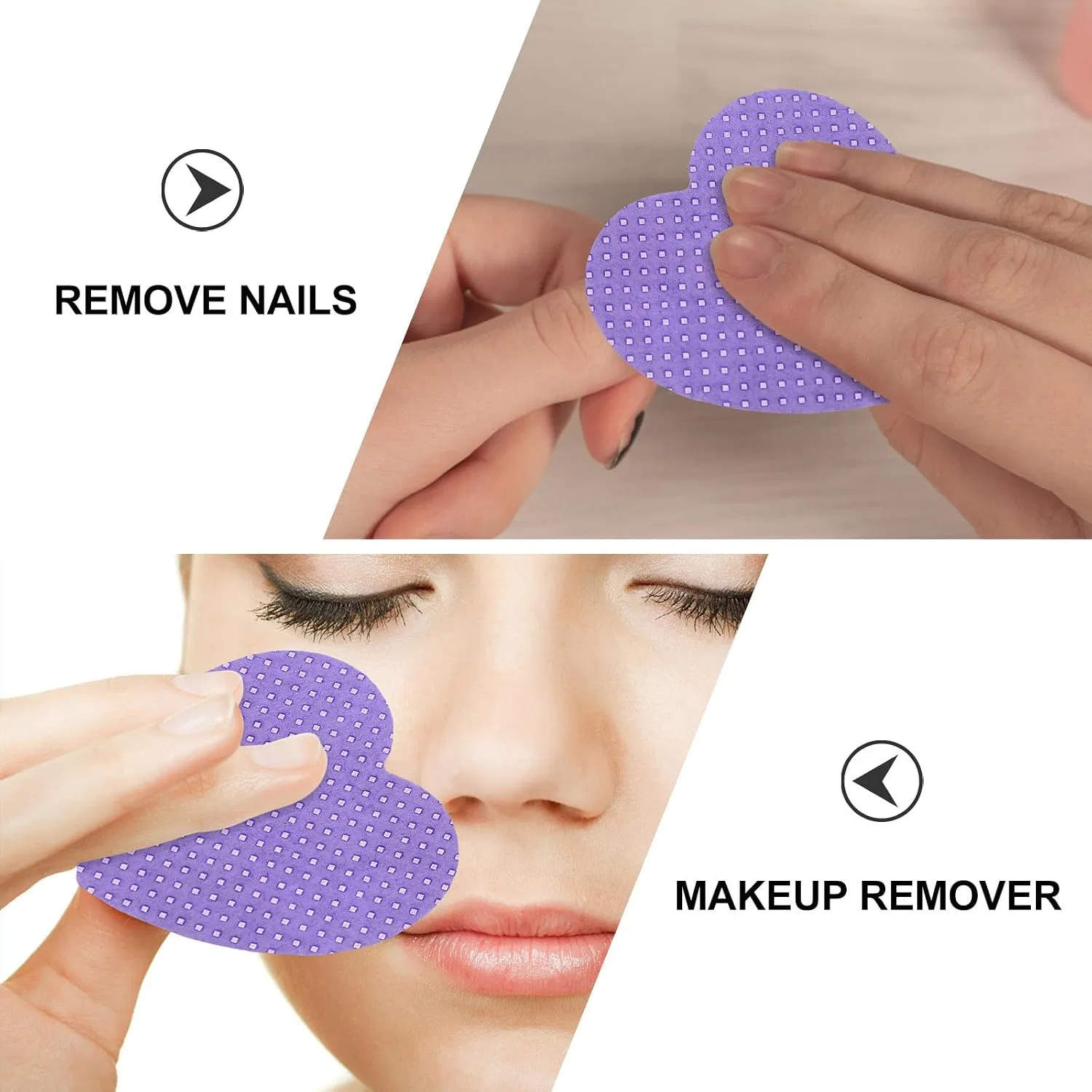 Салфетки для снятия лака MAGICLULU, 200 шт, с боксом — фото 3