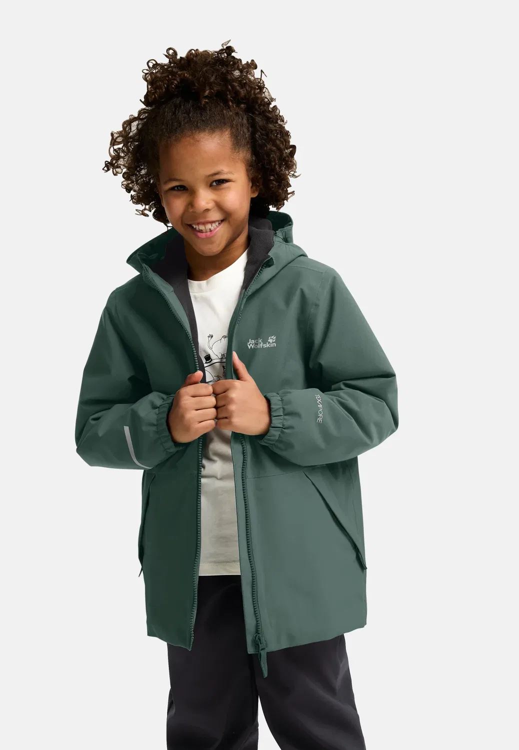 Куртка унисекс Snow days jkt для детей Jack Wolfskin, Sago Palm — фото 3