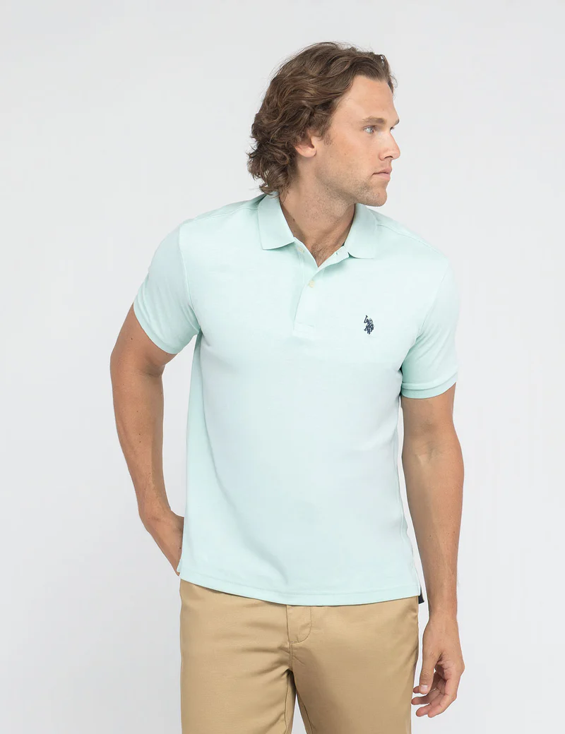 

Футболка-поло U.S. Polo Assn Interlock, мятный