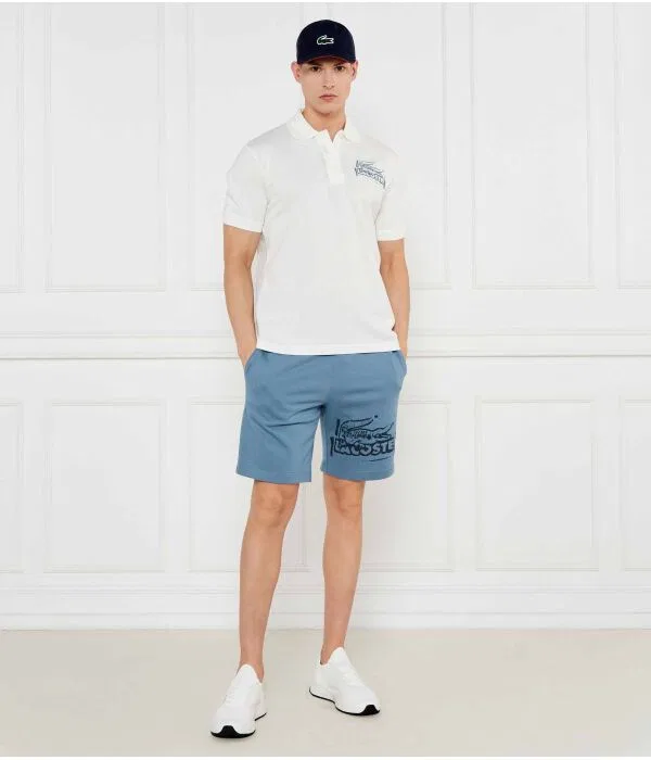 Мужское поло с коротким рукавом Lacoste, Цвет Bianco — фото 2