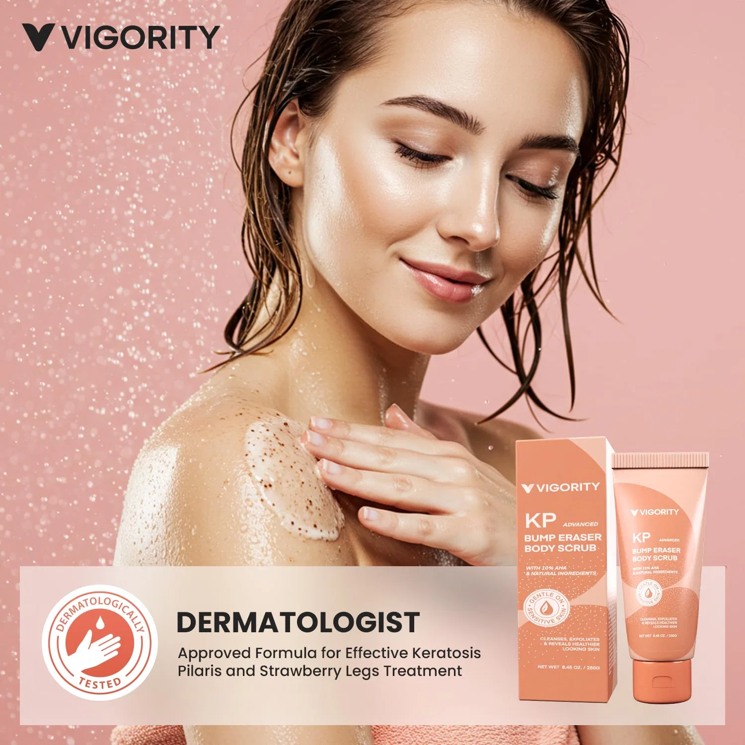 Скраб для тела KP Bump Eraser, Vigority, 8.45 oz, Dark — фото 4