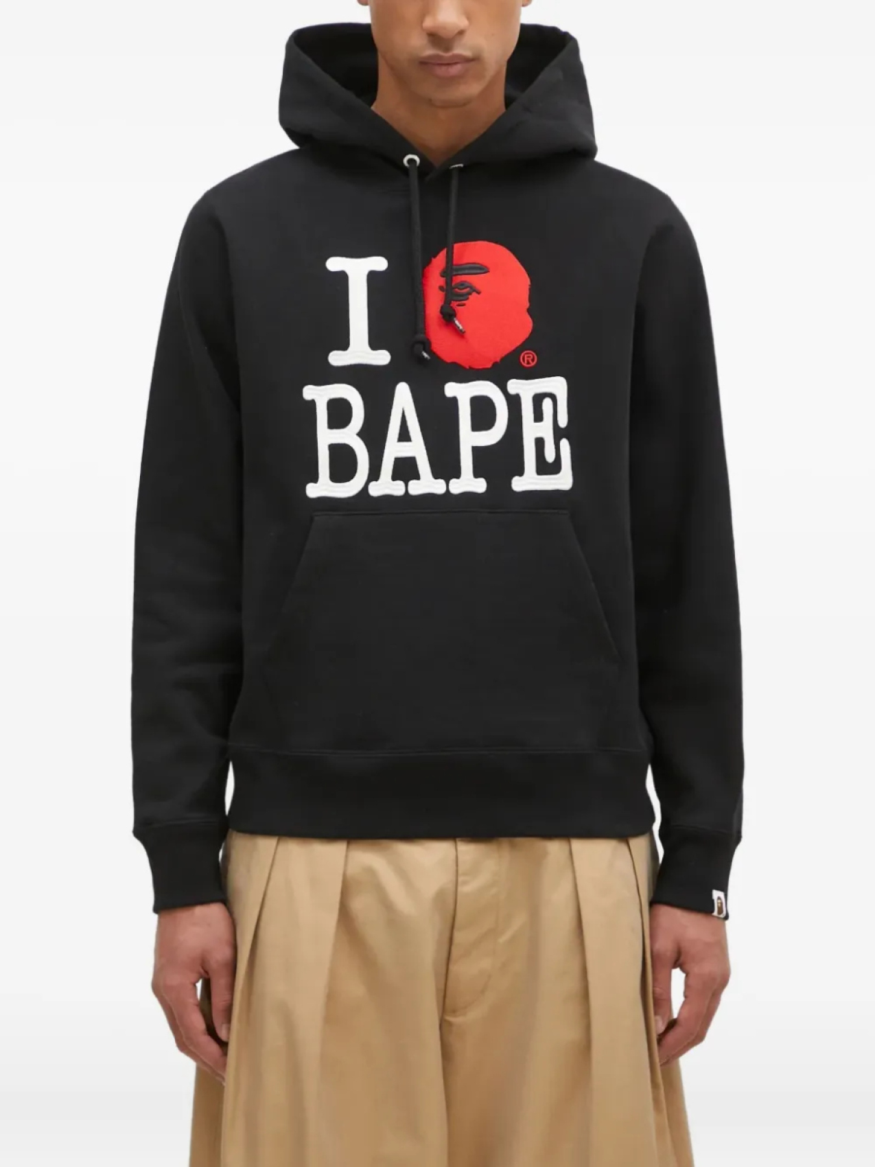 

Толстовка с логотипом BATHING APE I Love Bape A Bathing Ape, черный