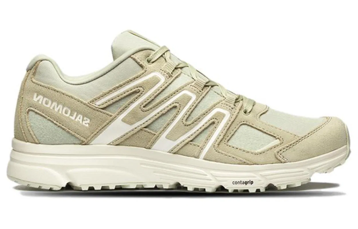 Детские кроссовки из сетки и замши SALOMON X Mission 4 Xmn 4, Light Green — фото 3
