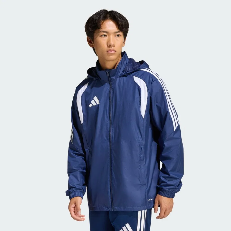 Ветровка спортивная с капюшоном Performance JY9732 Tiro26 League adidas, Сине-белый