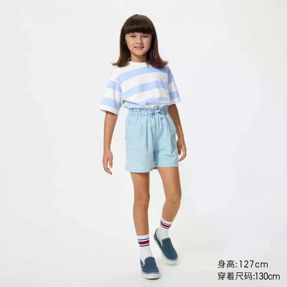 Шорты свободного кроя Uniqlo, Pink Blue — фото 3