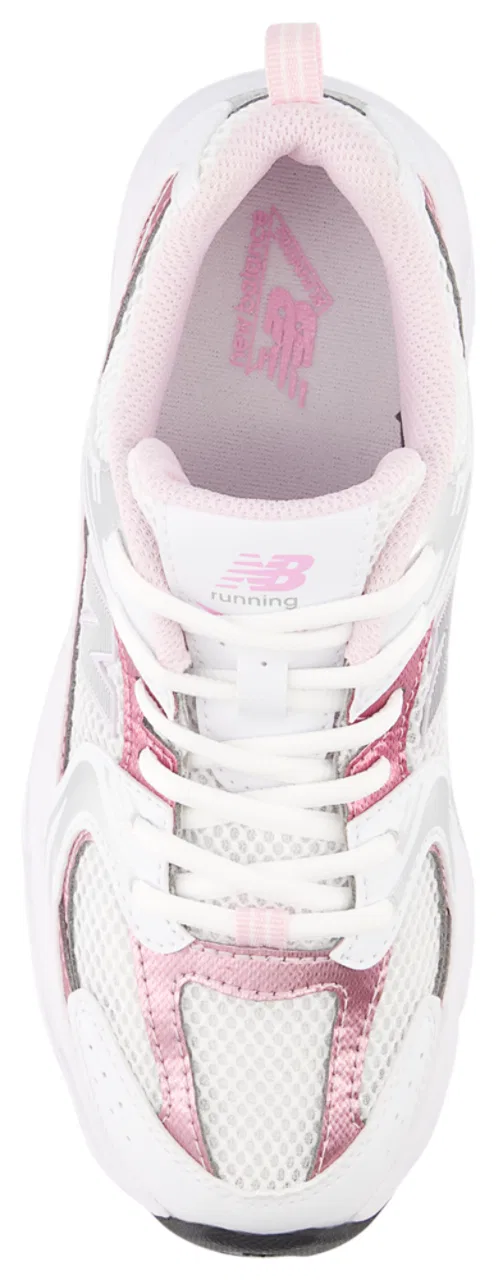 Кроссовки для девочек 530 New Balance, белый/розовый — фото 3