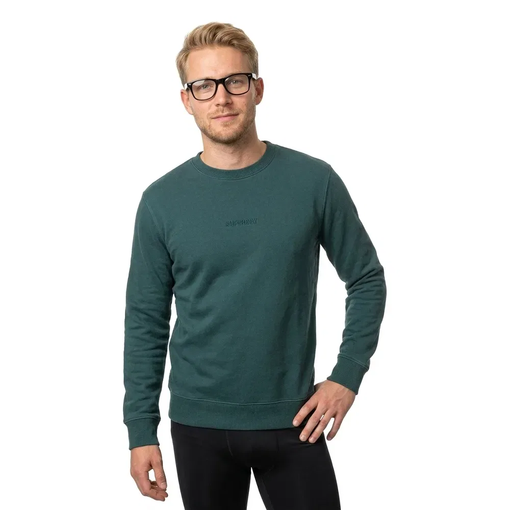 Свитшот Micro Logo Superdry, зеленый — фото 3