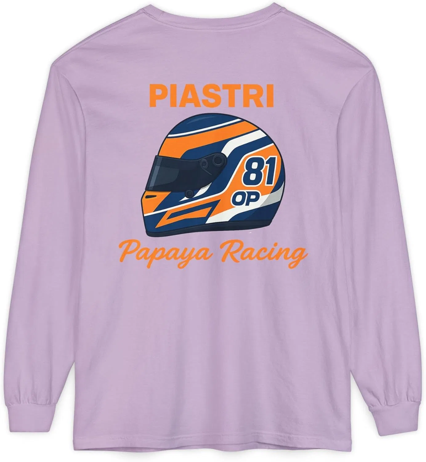 Женская футболка с гоночным принтом Comfort Colors, Orchid