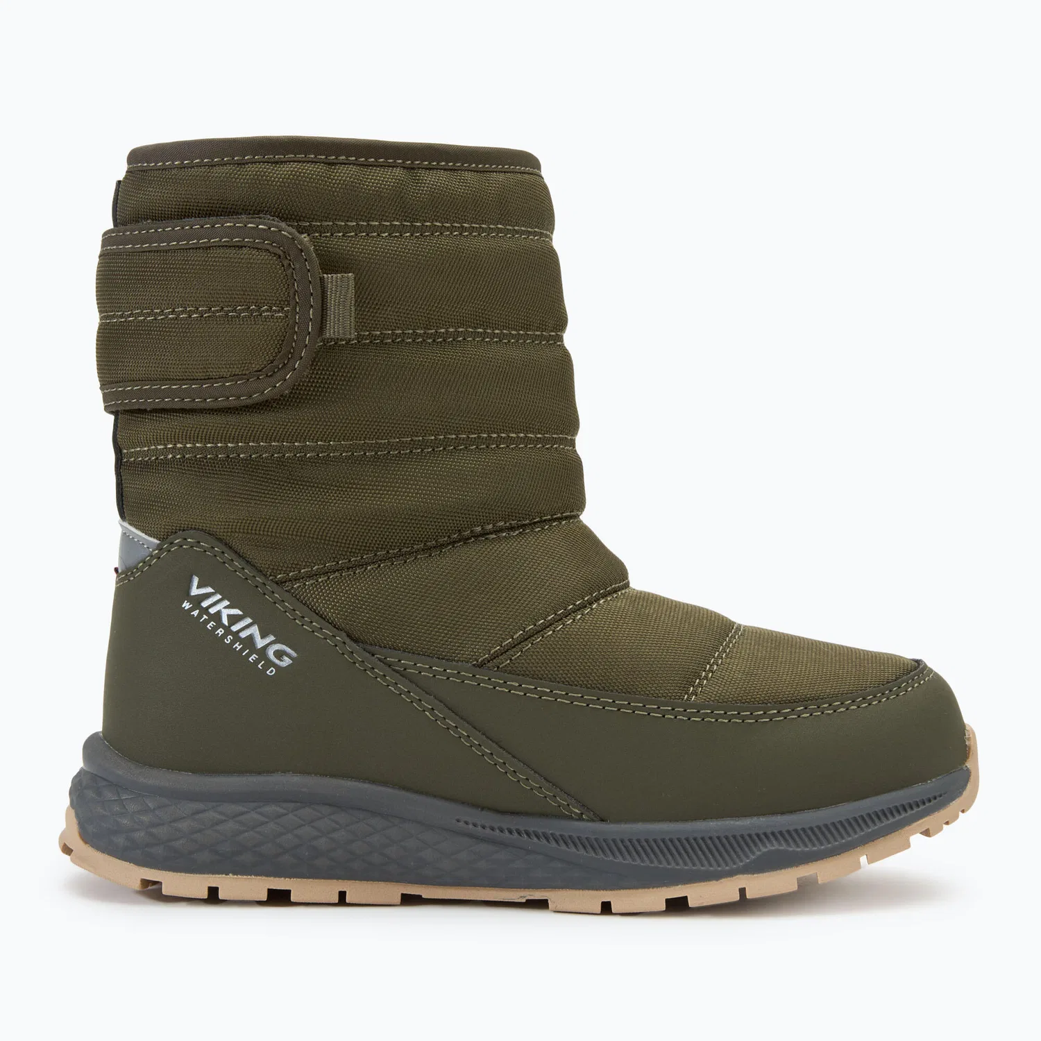 Детские зимние сапоги с водонепроницаемой мембраной Equip Warm Waterproof 1V Pull On Viking, Grun — фото 2