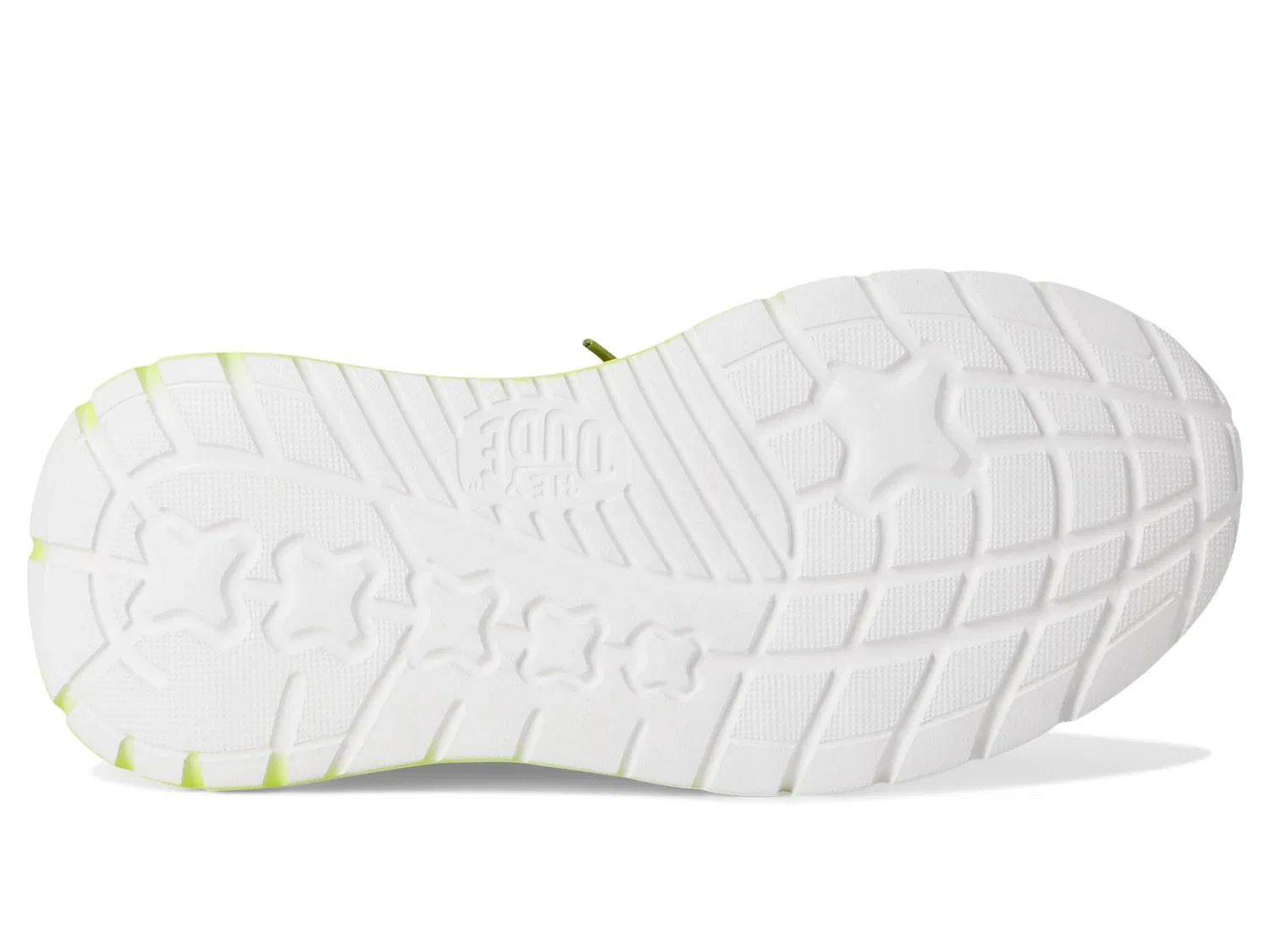 Детские кроссовки для мальчиков с текстурным верхом Sirocco Play Sport Block HEYDUDE, Lime Black Punch — фото 3