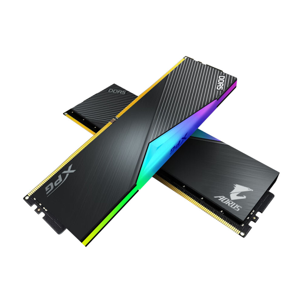 

Оперативная память Adata XPG x Aorus RGB 32 Гб (2х16), DDR5, 7200 МГц, черный