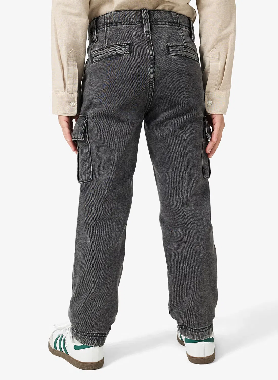 Jack & Jones Junior Джинсы прямого кроя для мальчиков, черный — фото 3