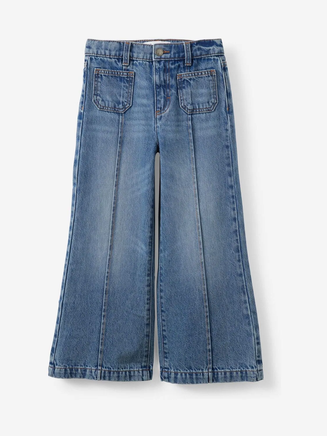Джинсы бутлег с защипами Cotton On Blue