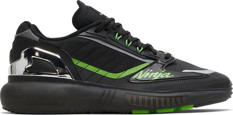 Кроссовки Adidas Kawasaki Ninja x ZX 5000 Boost 'Black Green', черный - фото