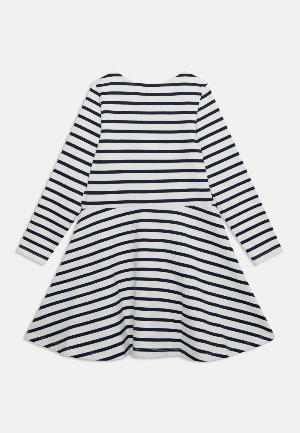 Трикотажное платье Petit Bateau, Marshmallow/Smoking — фото 4