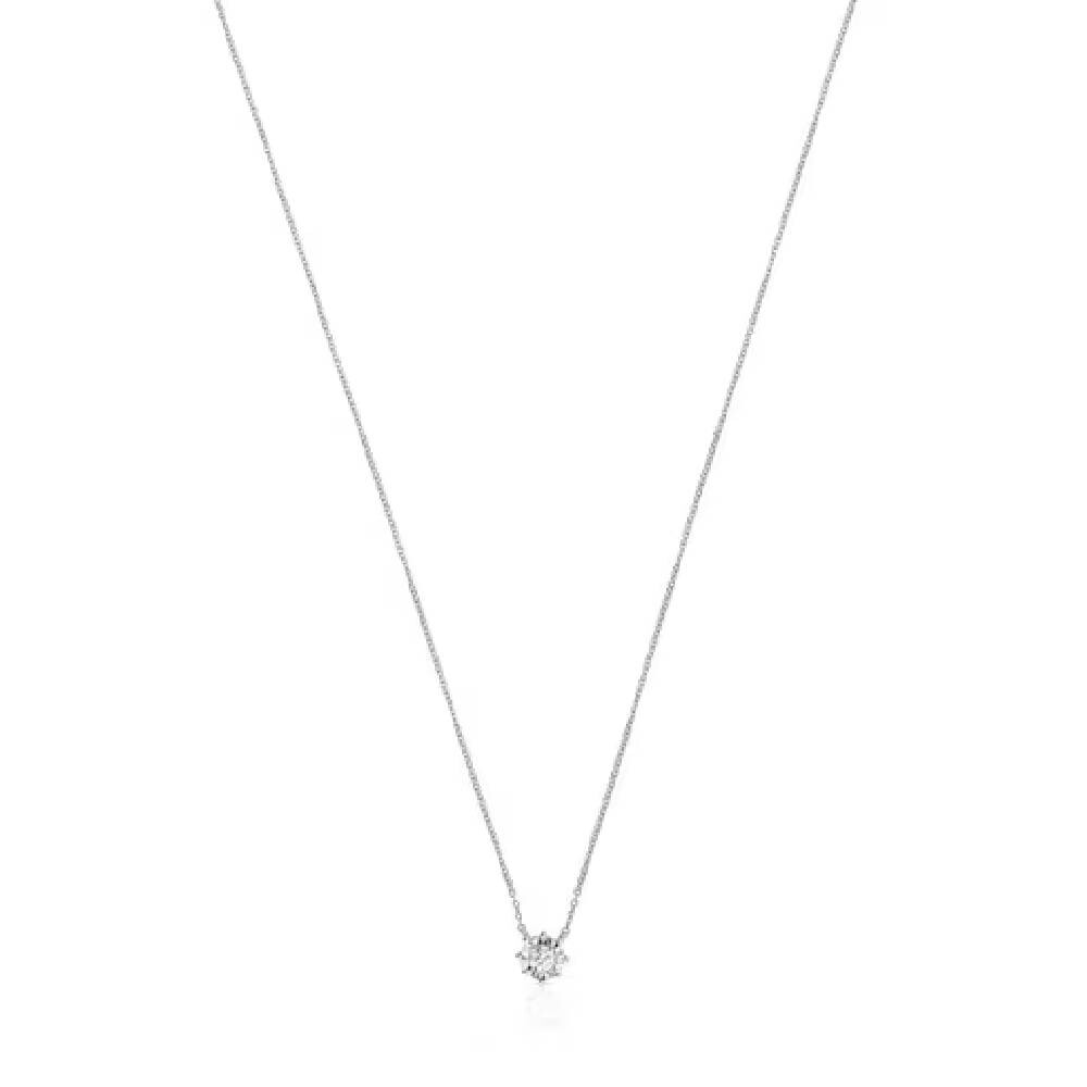 

Колье с подвеской Tous Les Classiques With Small Diamond Rosette, белое золото/бриллианты