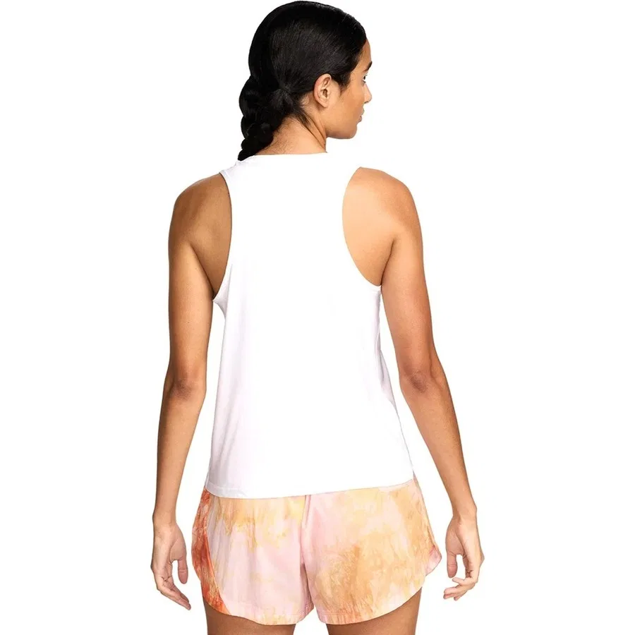 Женский топ для бега Dri-FIT Trail Graphic Nike, Белый — фото 2