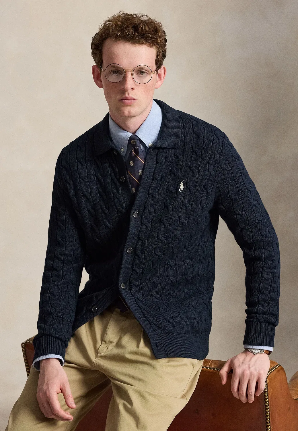 Кардиган крупной вязки - кардиган Polo Ralph Lauren, Hunter Navy