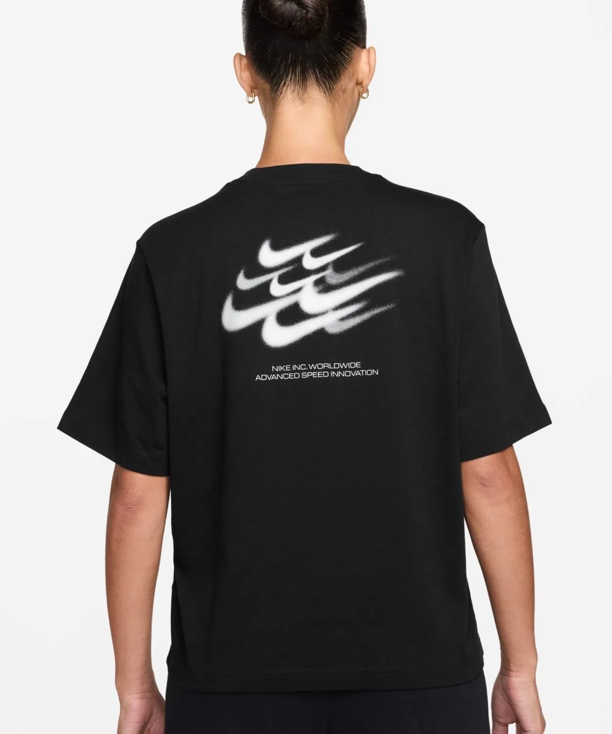 Женская футболка с коротким рукавом NIKE NSW CLSC BXY SPD S/S, Черный