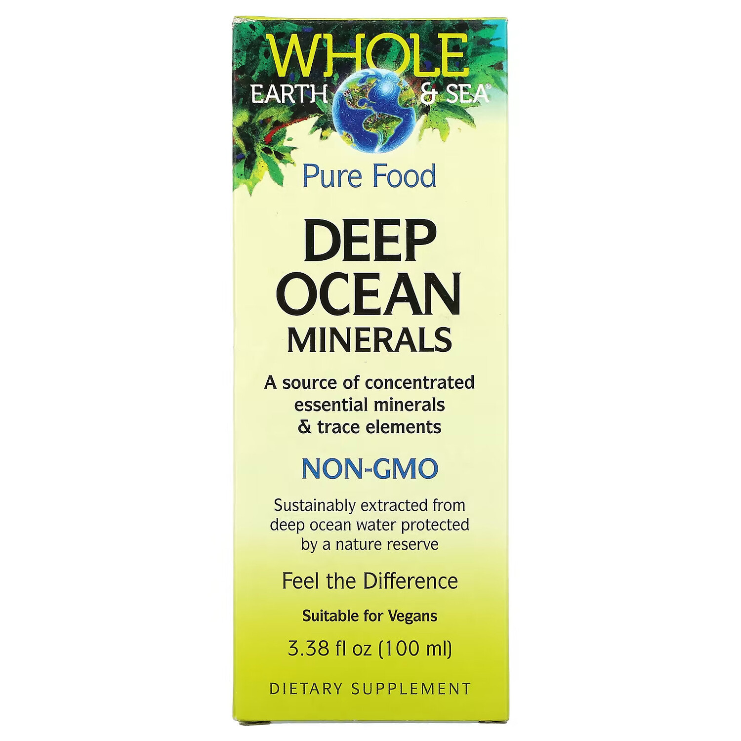 

Natural Factors, Whole Earth & Sea, Deep Ocean Minerals, 100 мл (3,38 жидк. Унции)