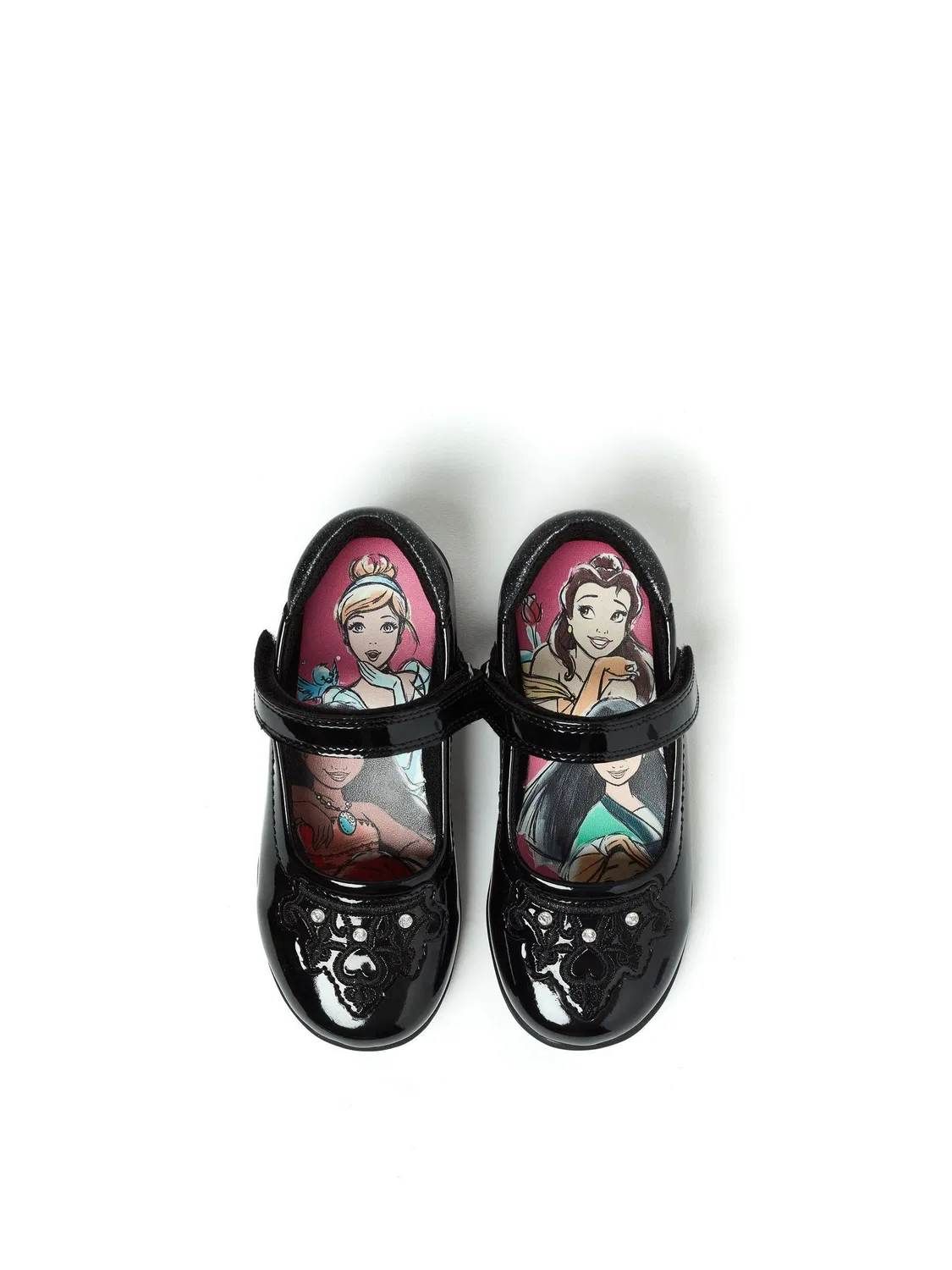 Туфли школьные Disney Princess, модель Character, бренд Character, черный — фото 4